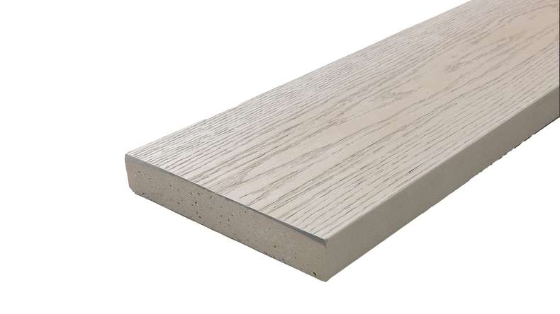 planeo Authoria PureBoard solid decking - Light Grey 3.6m textured