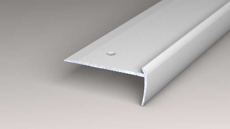 planeo stair nosing profile 791 silver 250 cm