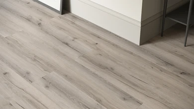 planeo Rigid Click Vinyl - GRANDline Rustic Grey Oak | Impact sound insulation integrated (NF-GL-705-N)