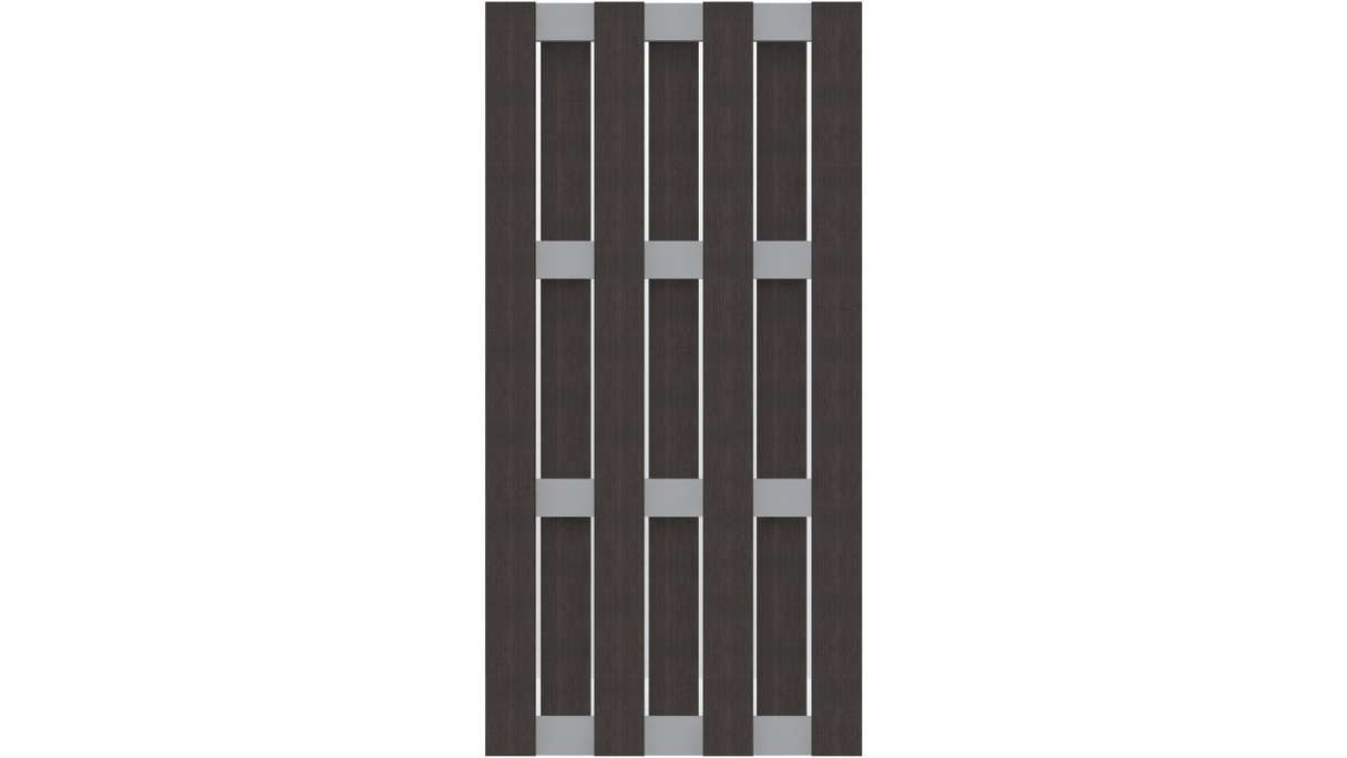 planeo prefabricated fence - upright anthracite 84.3 x 180cm