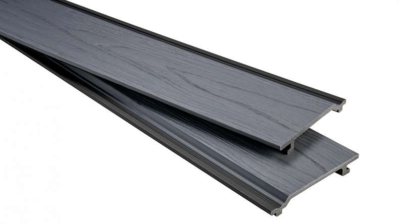 planeo NOVA – WPC CoEx Classic façade panel, Grey, 2.90 m