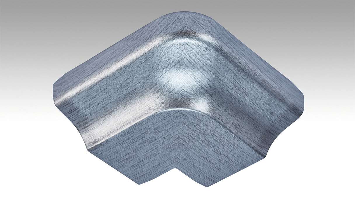 MEISTER outside corner for ceiling moulding 2002 stainless steel (800026-02-02002)