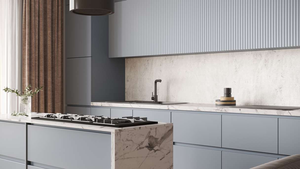 Planeo Wallboard - Light Grey Matt - 250 x 100 cm