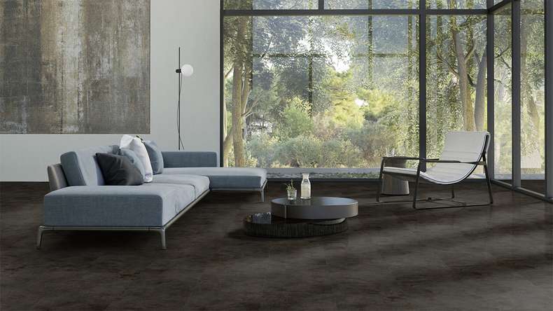 Gerflor click Vinyl - Virtuo 55 Rigid Acoustic Tavla Dark | integrated impact sound insulation (39071453)