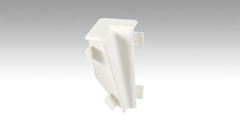 MEISTER inside corner for skirting board profile 3 PK 2001 White (800015-01-02001)