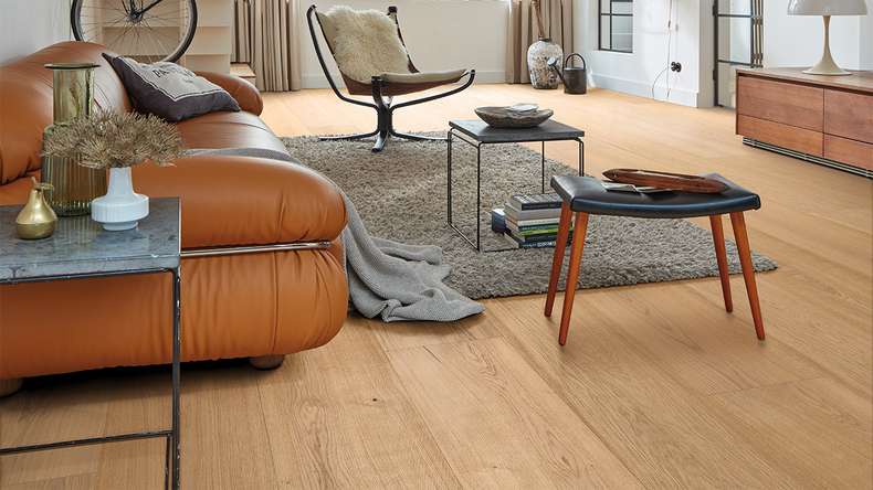 MEISTER Lindura wood flooring HD 400 - 08918 Oak natural light ultra matt lacquered 2200 x 205 x 11 mm (500214-2200205-08918)