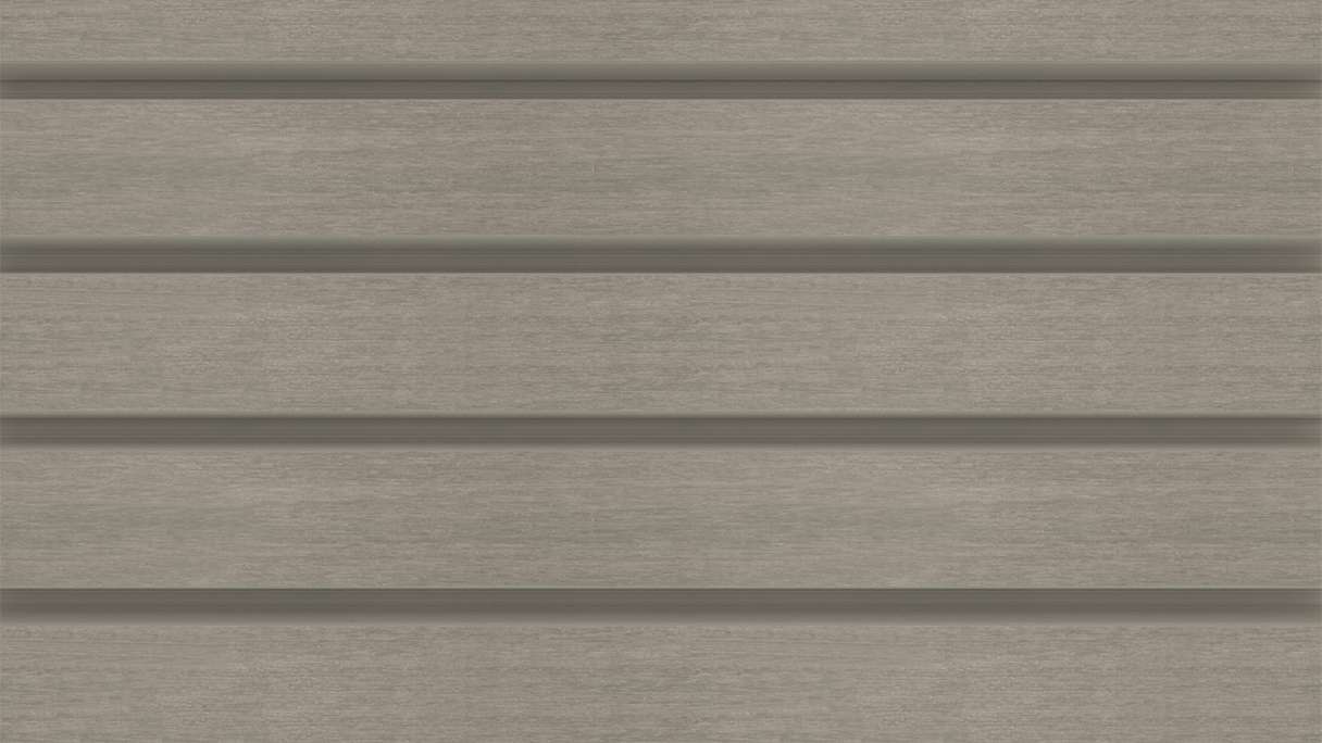 planeo LINEA Wide – WPC CoEx cladding, light grey, 2900 x 181 mm
