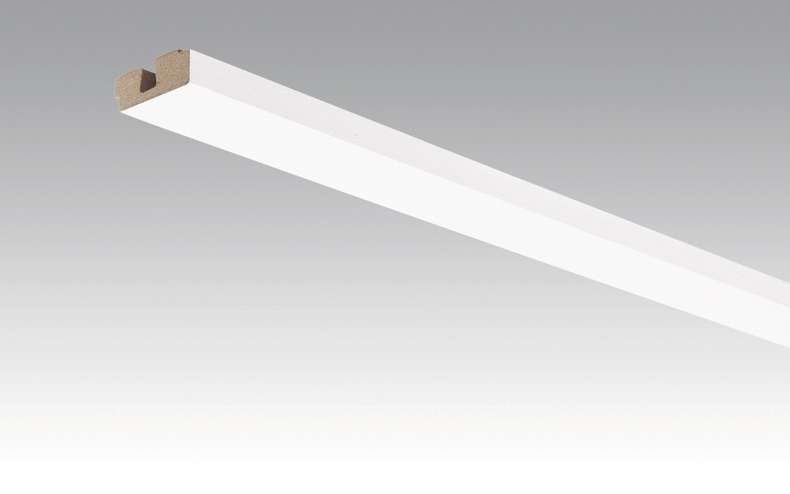MEISTER skirting boards ceiling trims Whiteline 4074 - 2380 x 40 x 15 mm (200032-2380-04074)