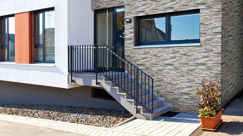 planeo StoneWall Solid stone slips - granite