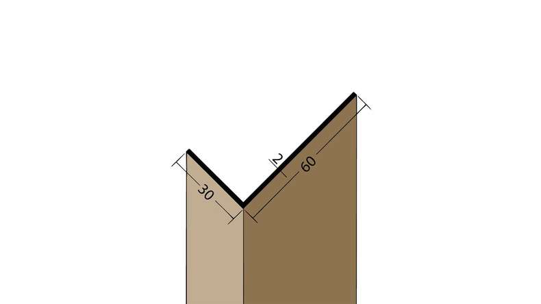 planeo Protect angle profile - WP 30x60x2500mm white