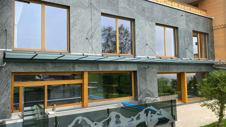 planeo EVOLITH Slate&Stone - Natural stone wall cladding Urban Grey 1220 x 610 mm