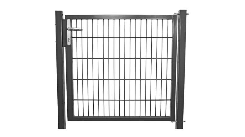 planeo universal door medium 1-leaf anthracite H 1200 x W 1000 mm incl. gateposts