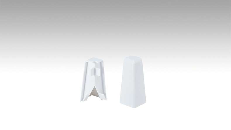 MEISTER outside corner for skirting board profile 3 PK 2001 White (800015-02-02001)