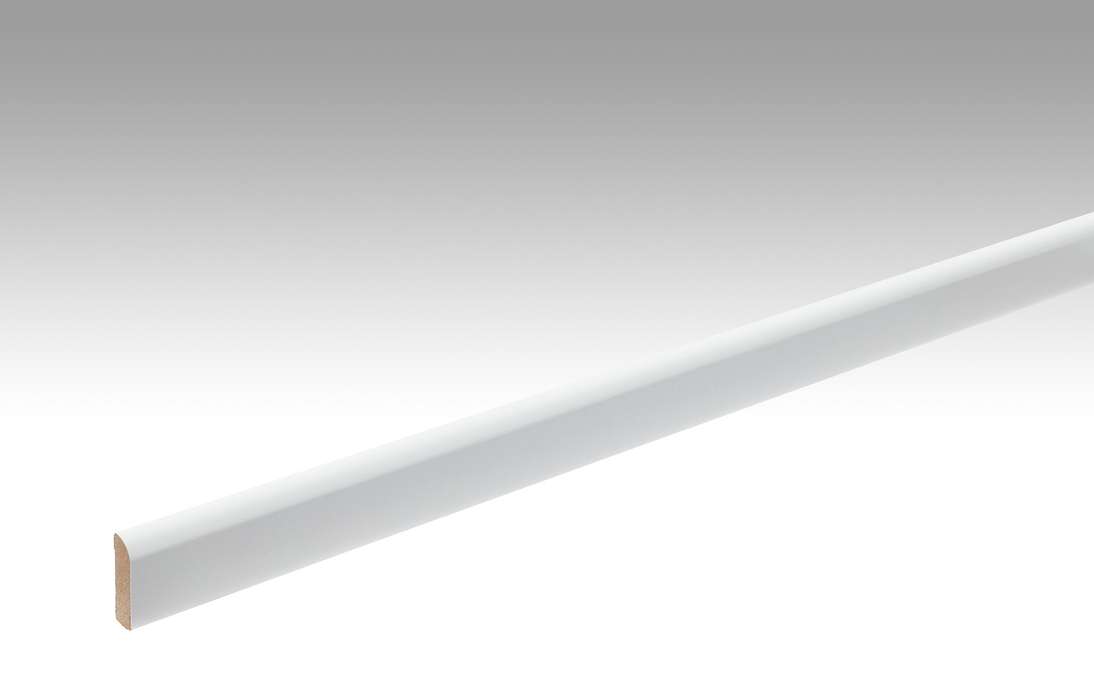 MEISTER Skirtings Uni white glossy DF 324 - 2380 x 25 x 6 mm (200007-2380-00324)