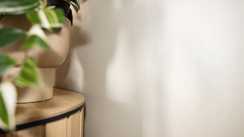 planeo SPC wall panelling – CeraRock Tile Stripes Concrete Cream XL 280 x 117.5 cm