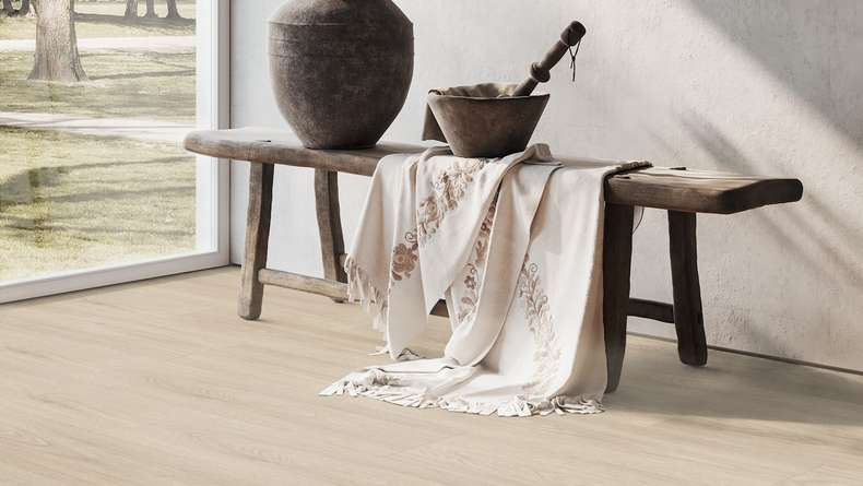 Gerflor click Vinyl - Virtuo 30 Rigid Acoustic EIR Blomma Light | integrated impact sound insulation (39131464)