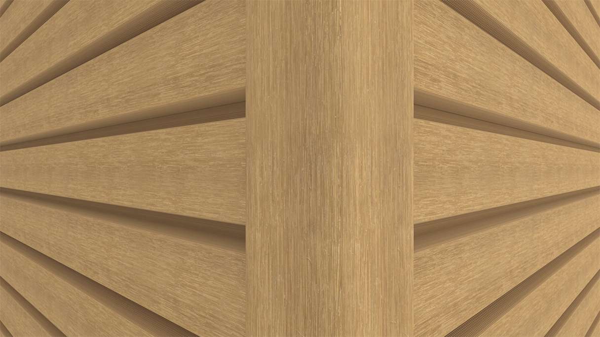 planeo LINEA Wide – WPC CoEx cladding, Sand, 2900 x 181 mm