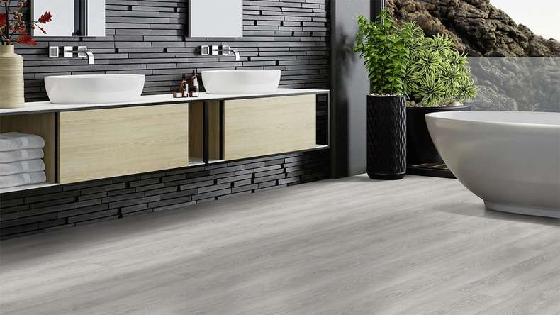 Gerflor click Vinyl - Virtuo 55 Rigid Acoustic EIR Bohem Dark Grey | integrated impact sound insulation (39081457)