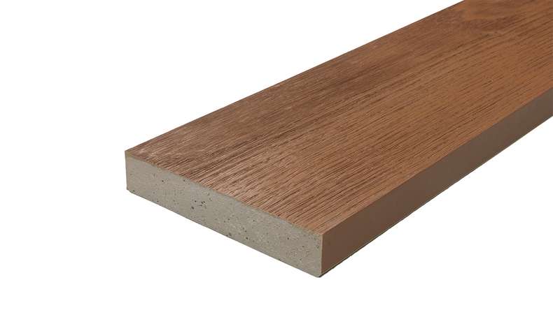planeo Authoria PureBoard solid decking - Copper Nature Oak 3.6m textured