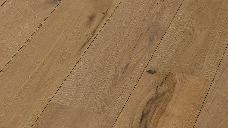 MEISTER Lindura wood flooring HD 400 - 08923 Oak authentic greige ultra matt lacquered 2200 x 270 x 11 mm (500214-2200270-08923)