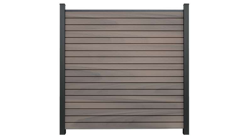 planeo Gardence BPC rhombus plug-in fence - Bi-Color co-extruded 180 x 180 cm