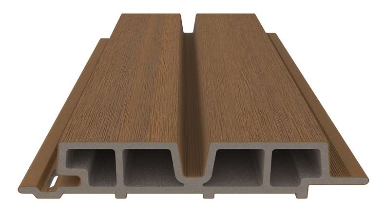 planeo LINEA Wide – WPC CoEx cladding, Burma Teak, 2900 x 181 mm