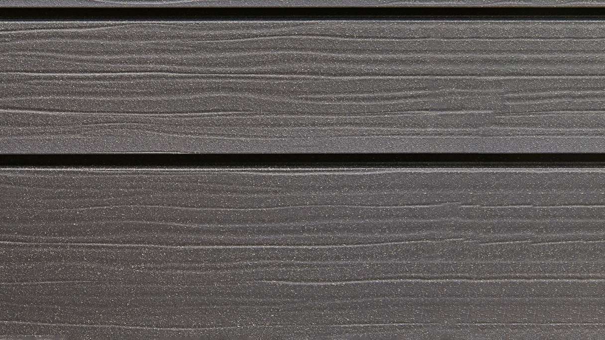 planeo Fassado - WPC rhombus strip facade cladding Prime lava grey