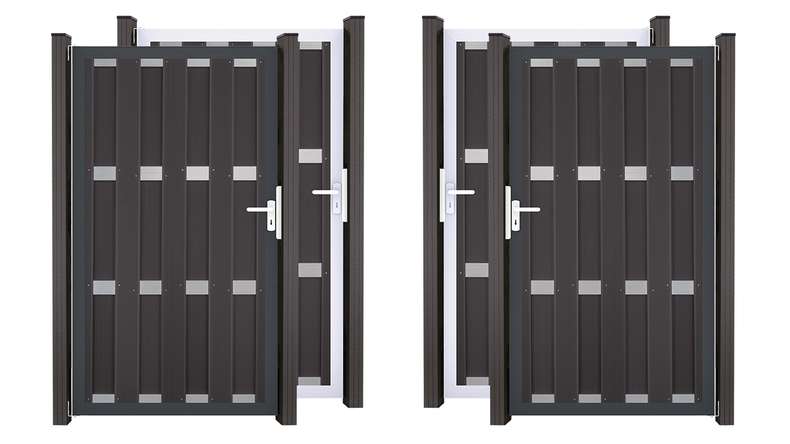 planeo Gardence Premade – BPC Gate, Anthracite, 100 x 180 x 4 cm
