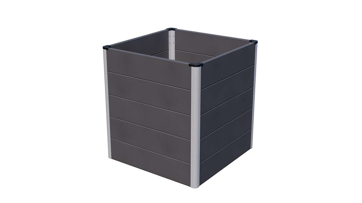 planeo BPC raised bed Cube - anthracite | DB703 70 x 70 x 75 cm