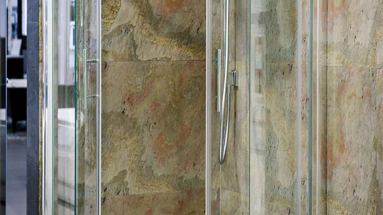 planeo EVOLITH Slate&Stone - Natural stone wall cladding Oxide Wood 1220 x 610 mm