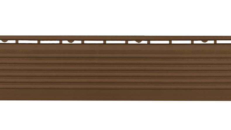 planeo Seitenteil für 30 x 30 cm Klickfliesen - braun mit Stift