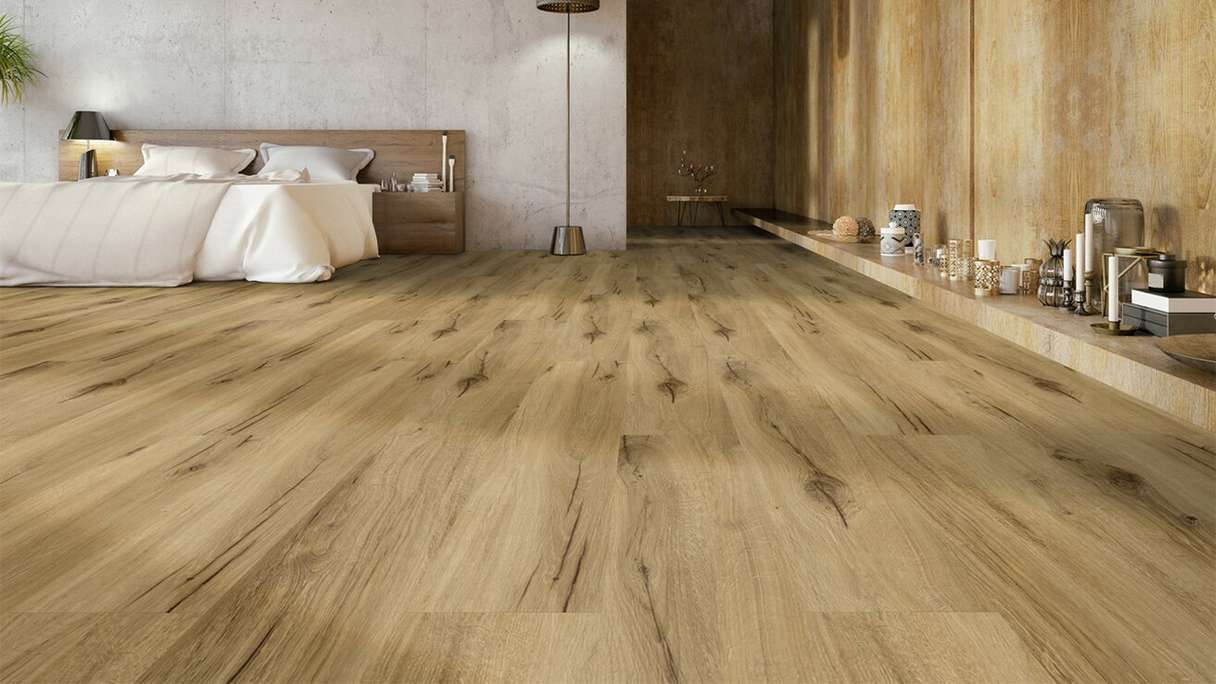 Gerflor Klick Vinyl - Senso Premium Rigid Acoustic Bambi fauve | Impact sound insulation integrated (40441629)