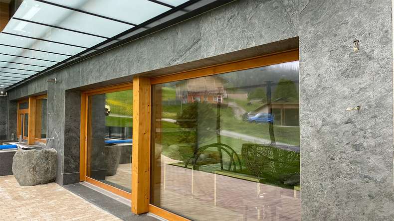 planeo EVOLITH Slate&Stone - Natural stone wall cladding Urban Grey 1220 x 610 mm