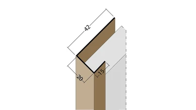 planeo Protect end profile - AP 20mm mounting 5000mm length black