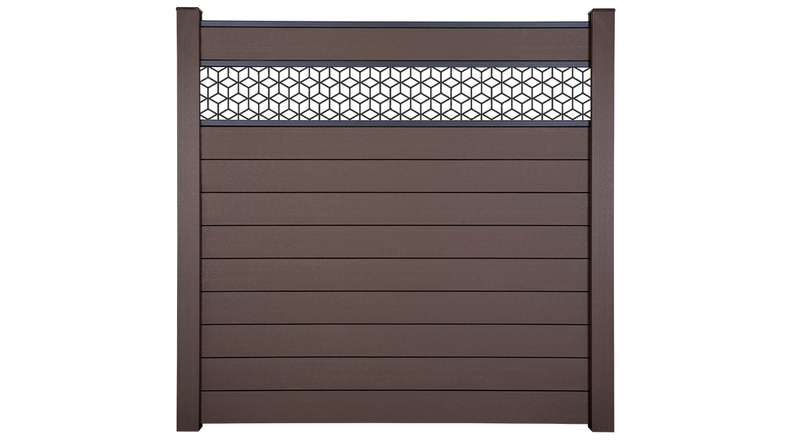 planeo Gardence Strong - BPC plug-in fence Cube Terra 180 x 180 cm