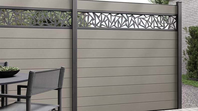 planeo Solid - Square Fence Grey