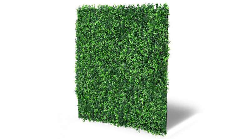 planeo acoustic panel - MixWall Leaf Mood Mixed Green Design Grass 52 x 52 cm | artificial plant (PLMW-00121A)