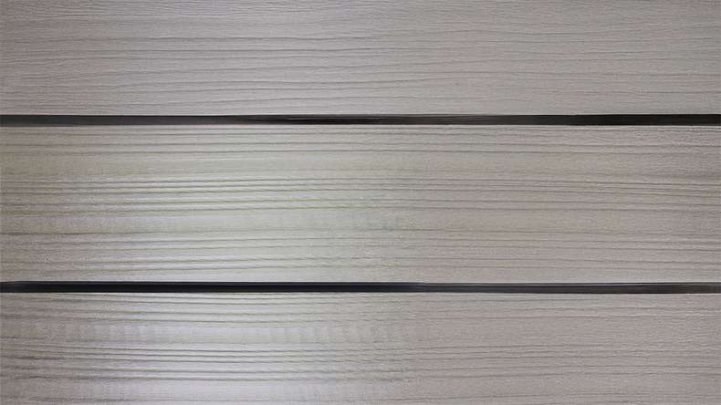 planeo Fassado - WPC rhombus strip facade cladding stone grey
