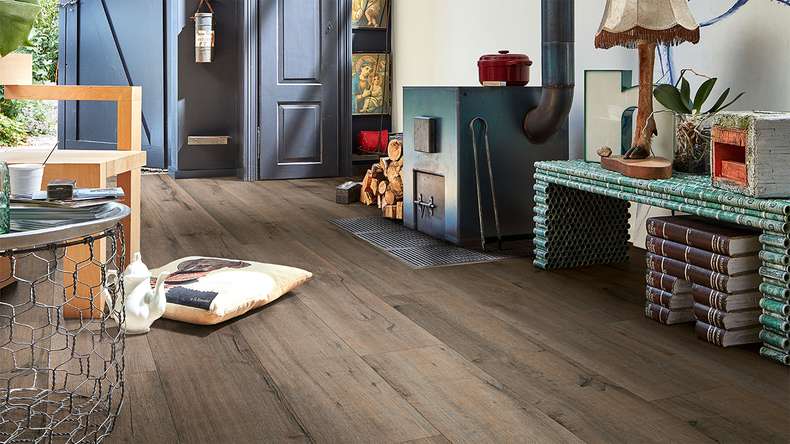 MEISTER design flooring MeisterDesign. next DD 500 S - 06986 Old wood oak clay grey | Impact sound insulation integrated (400054-1287220-06986)