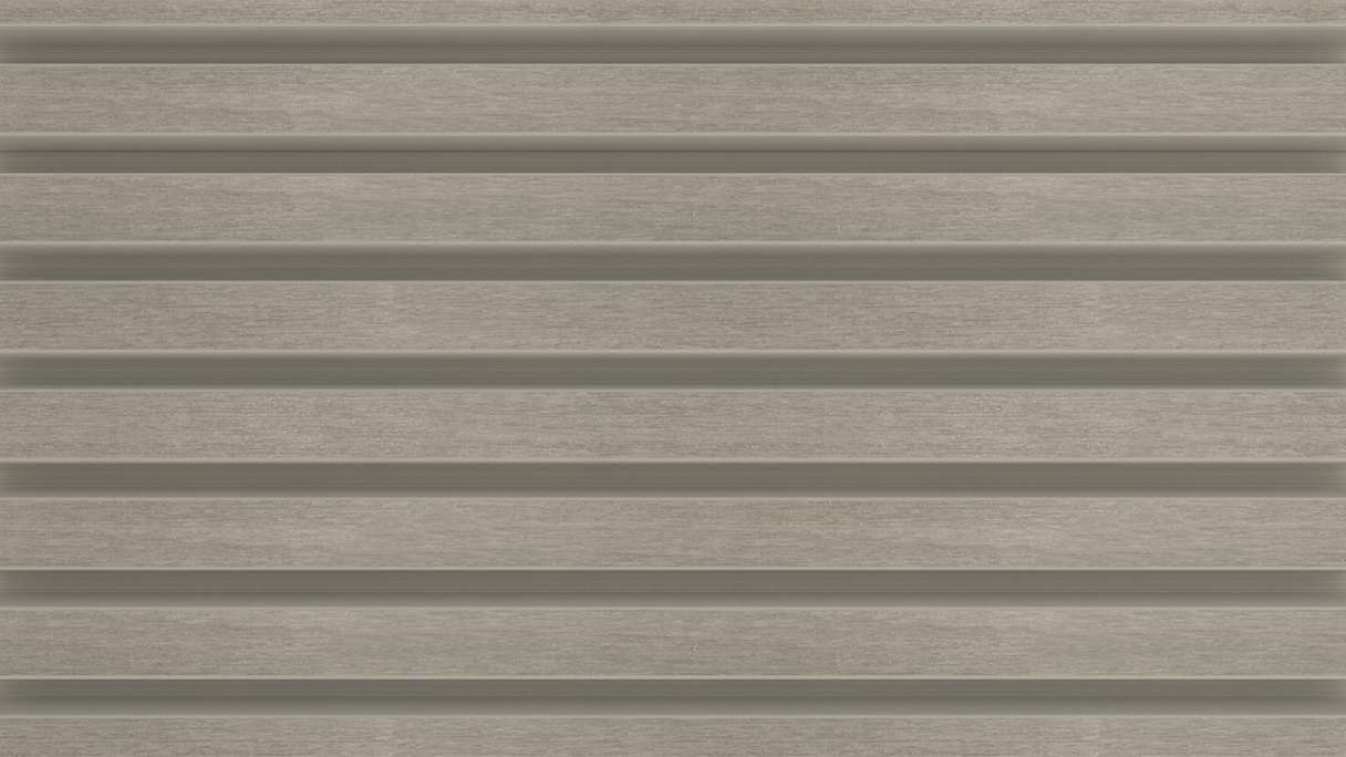 planeo LINEA Slim – WPC CoEx cladding, light grey, 2900 x 215 mm