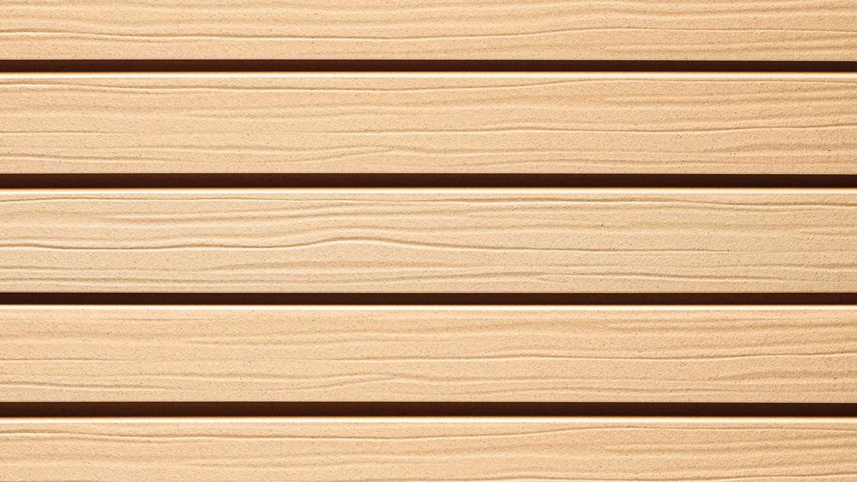 planeo Fassado - WPC rhombus strip facade cladding prime linen