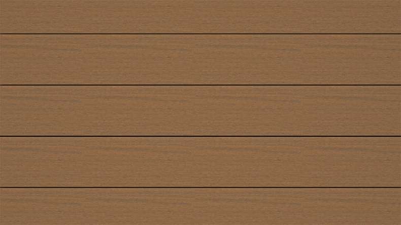 planeo ANTIKWoodline – WPC CoEx-coated solid decking board – Burmese teak, 3m – rustic/smooth brushed