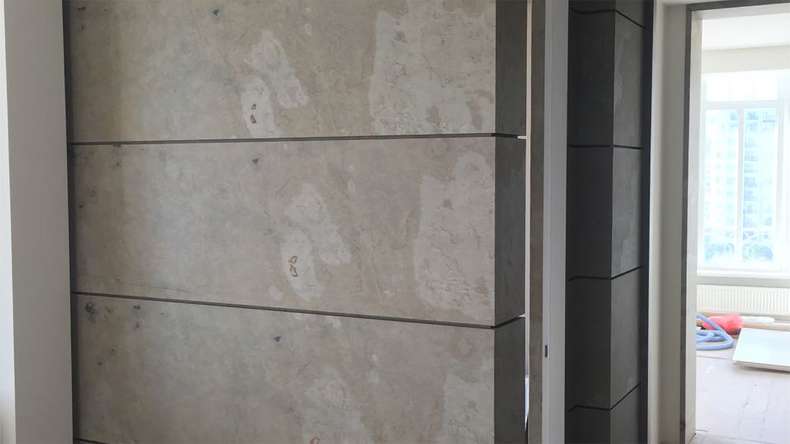 planeo EVOLITH Slate&Stone - Natural stone wall cladding Siena Dust 1220 x 610 mm