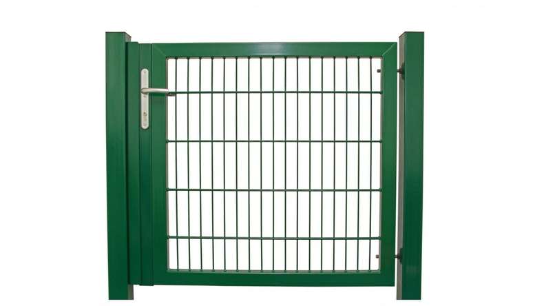 Universal door heavy 1-leaf moss green incl. gateposts