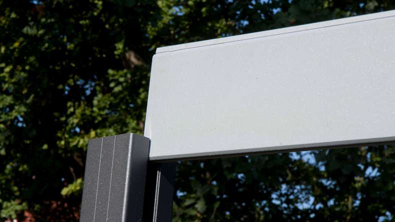 planeo Alumino - Garden Fence Square Silver Grey DB 701