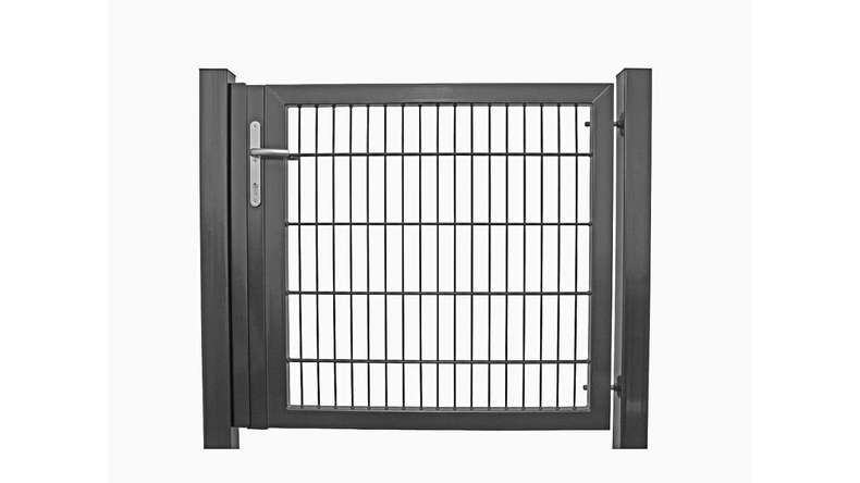 Universal door heavy 1-leaf anthracite H 800 x W 1125 mm incl. gateposts