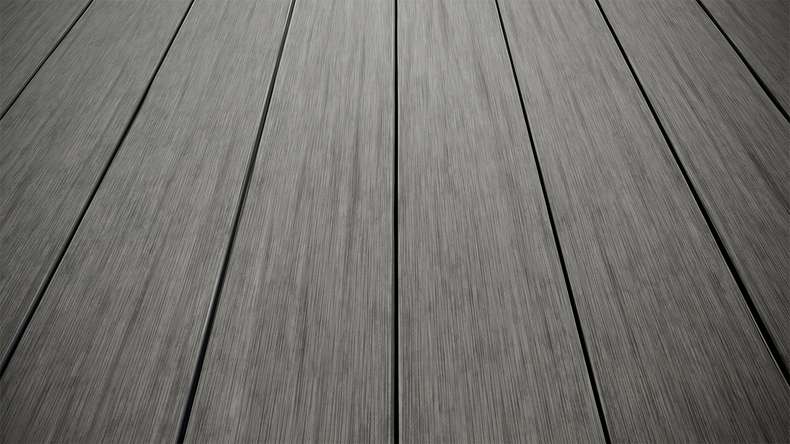 planeo AntikWood WPC decking board solid - Stone grey 4.2m antique aged