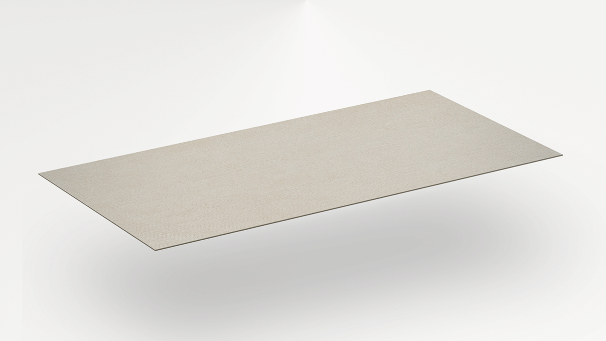 planeo SPC wall panelling – CeraRock Tile Stripes Concrete Tan XL 280 x 117.5 cm