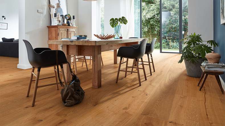 MEISTER Lindura wood flooring HD 400 - 08904 Oak authentic natural oiled 2200 x 270 x 11 mm (500213-2200270-08904)