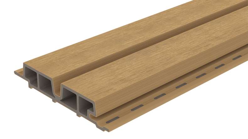 planeo LINEA Wide – WPC CoEx cladding, Sand, 2900 x 181 mm